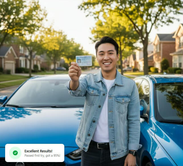 Passed driver test the first time! Passed driver test the first time!